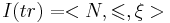 I(tr) = <N, \leqslant, \xi>